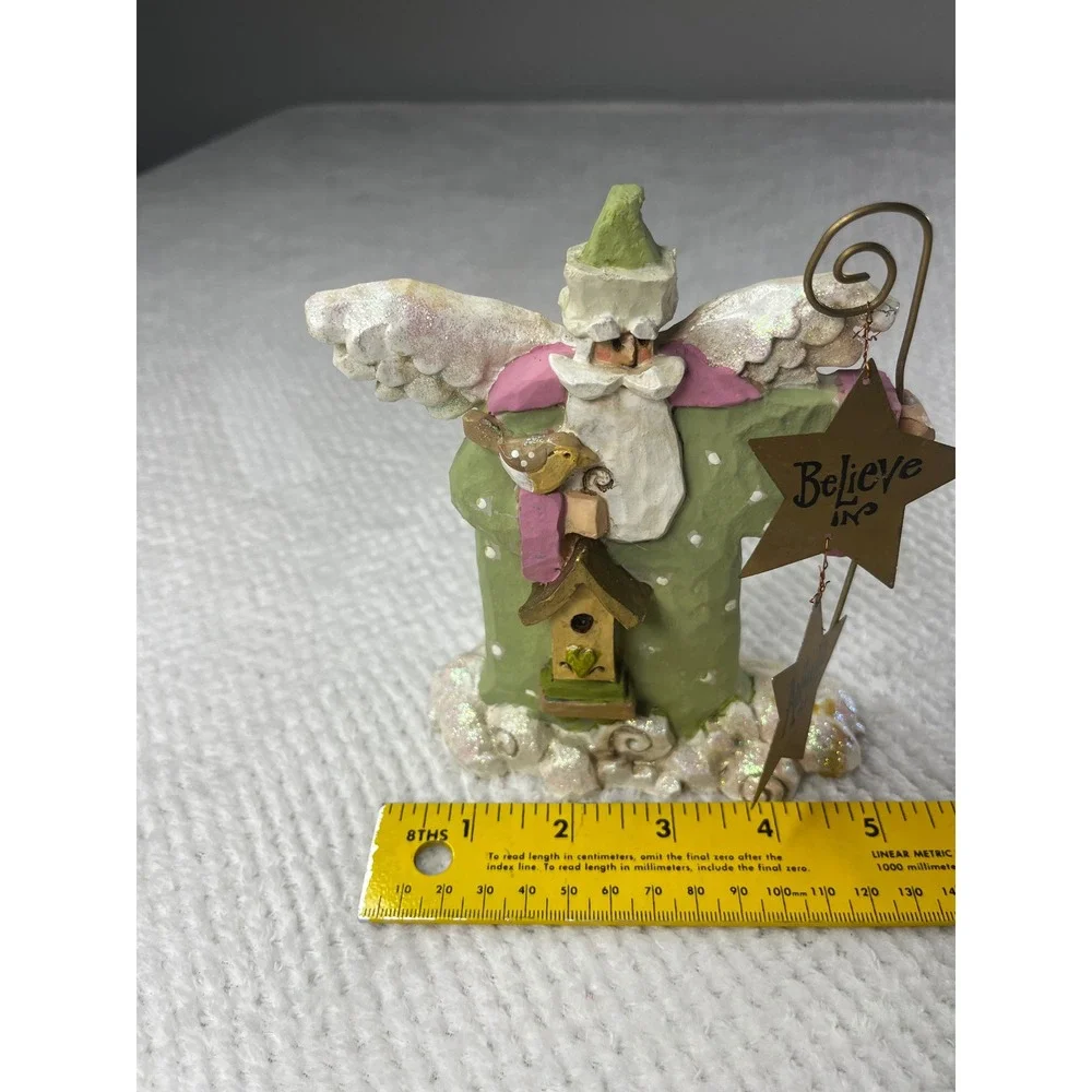 Kurt S Adler Angel Believe In Angels Birdhouse Glitter Christmas‎ Figurine